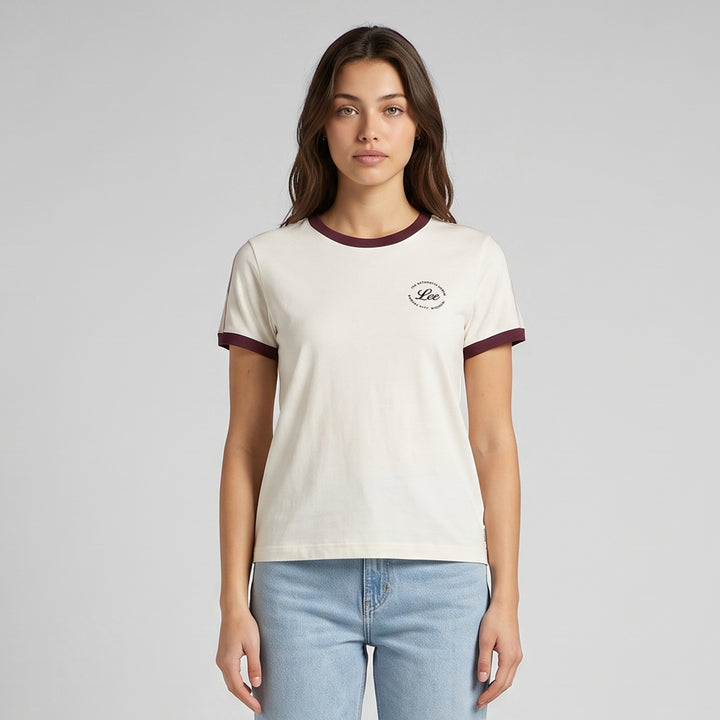 LEE LADIES RINGER ROUNDNECK TEE