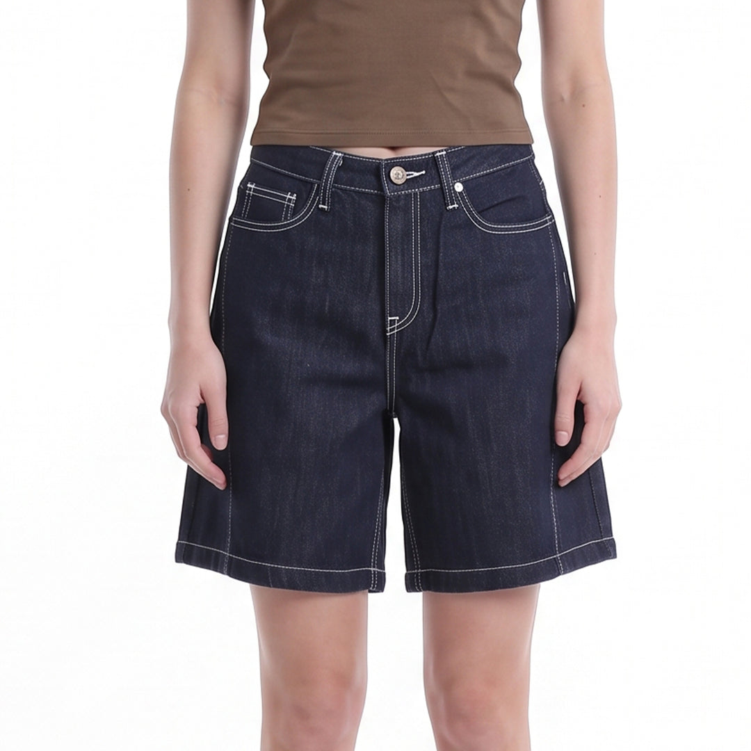 LEE LADIES DENIM JORTS IN RINSE WASH