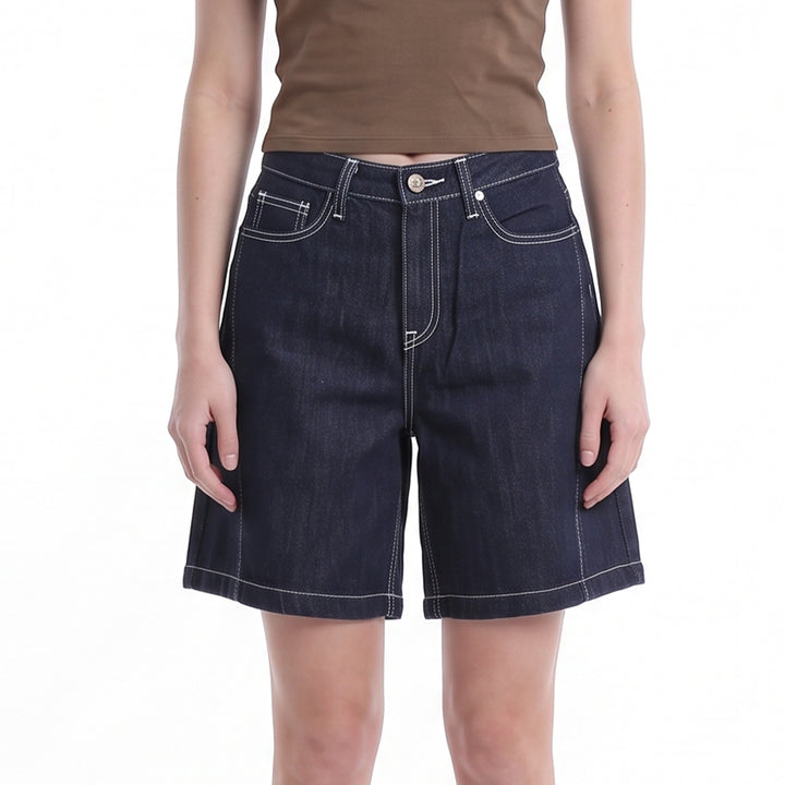 LEE LADIES DENIM JORTS IN RINSE WASH