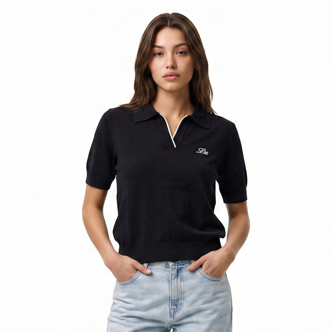 LEE LADIES' KNITTED LOOSE-FIT SPORTSHIRT