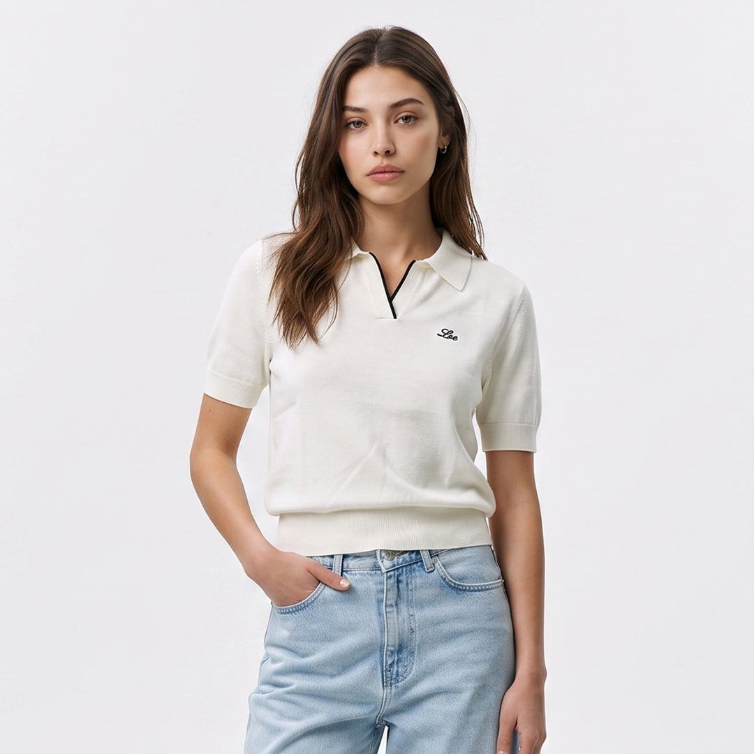 LEE LADIES' KNITTED LOOSE-FIT SPORTSHIRT
