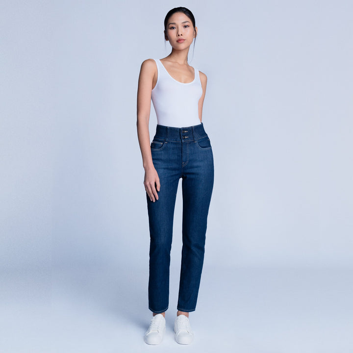 SHAPE MAGIC HIGH RISE SLIM STRAIGHT JEANS