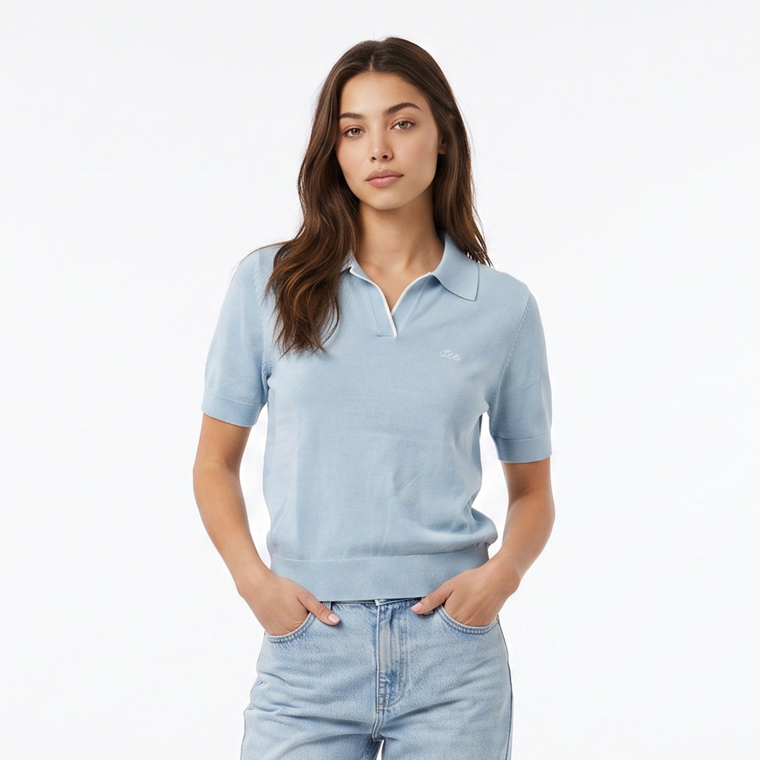LEE LADIES' KNITTED LOOSE-FIT SPORTSHIRT