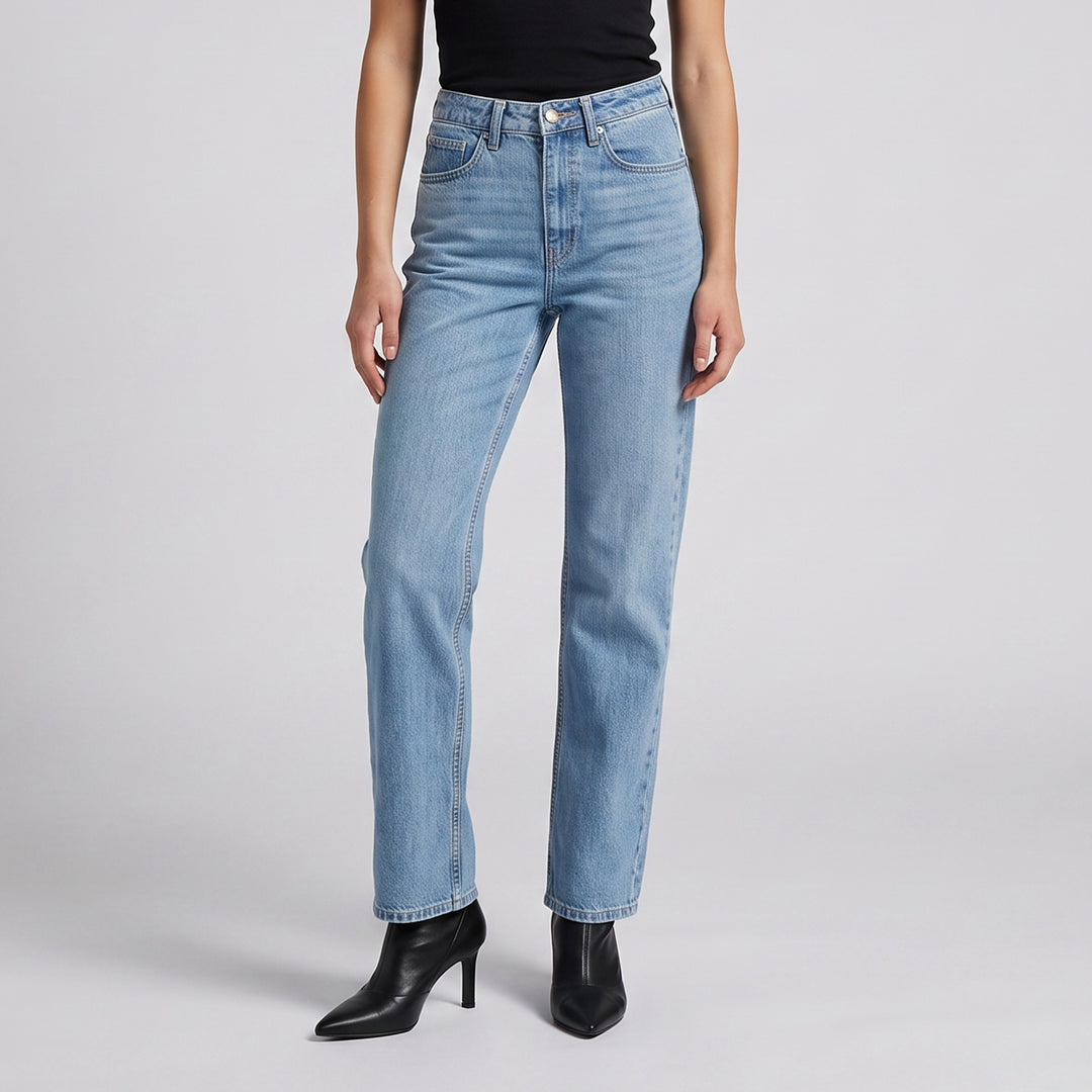 LEE LADIES CLASSIC STRAIGHT DENIM JEANS