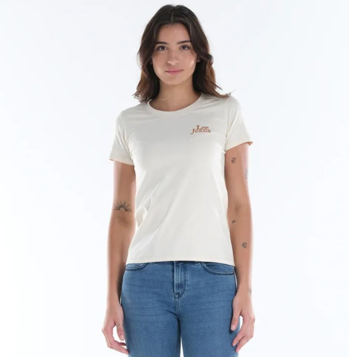 LEE LADIES EMBROIDERED LOGO TEE