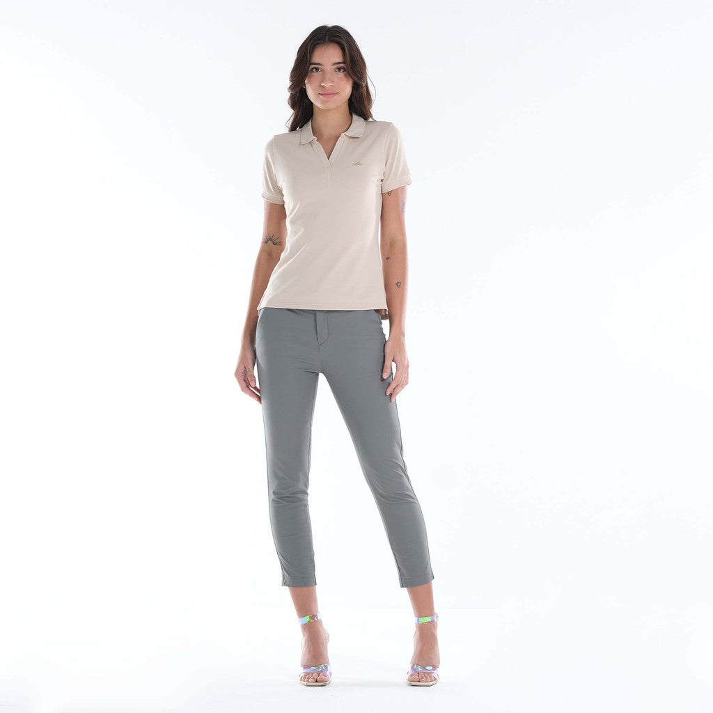 Lee Ladies Polo Shirt in White