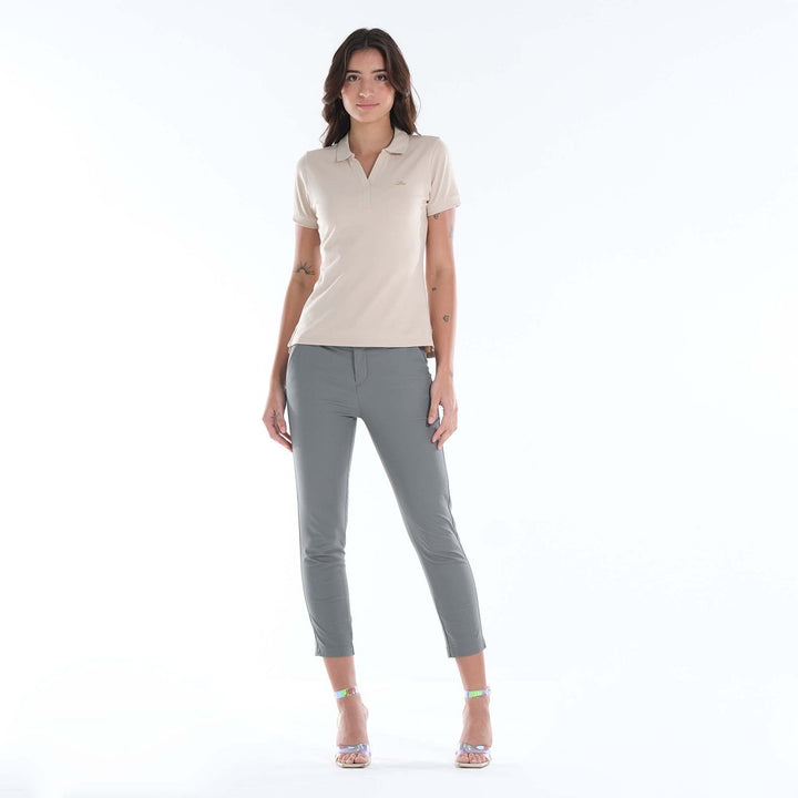 Lee Ladies Polo Shirt in White