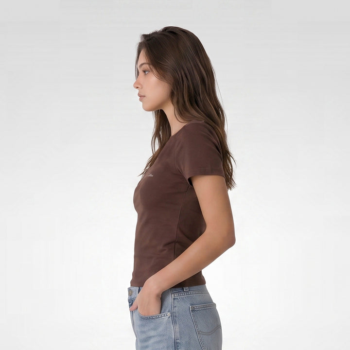 LEE LADIES FITTED BACK LESS TEE