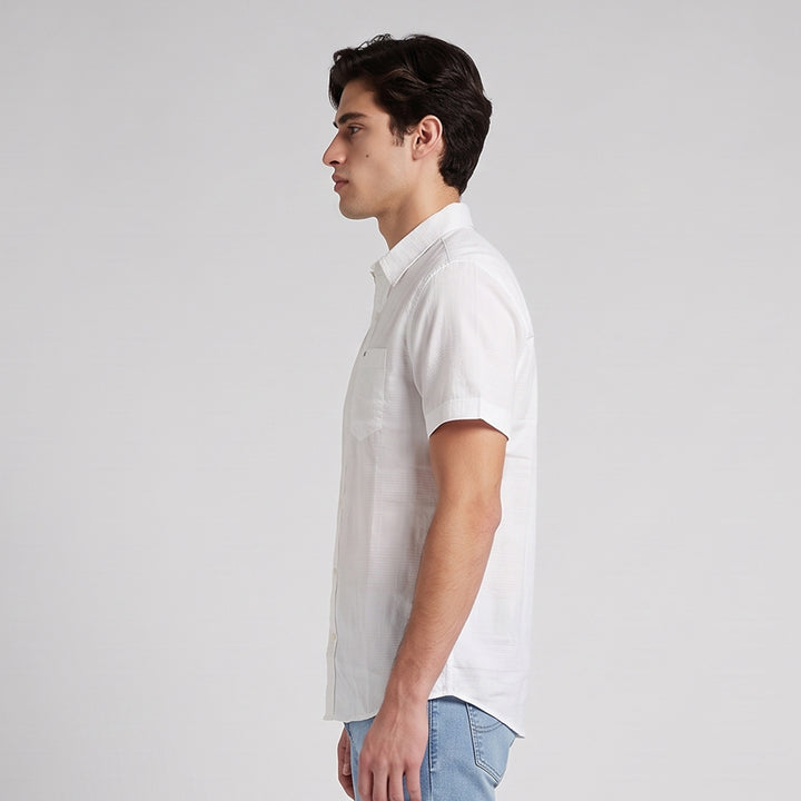 LEE MENS WOVEN BUTTON DOWN POLO