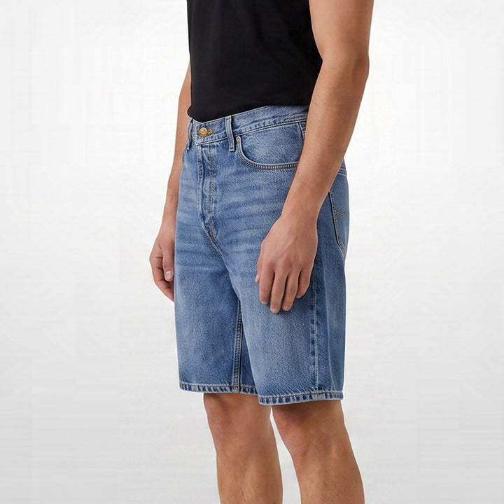 LEE MENS LIGHT WASH DENIM SHORTS