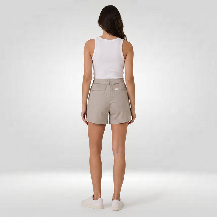 LEE LADIES TWO-BUTTON WIDE WAISTBAND HIGH-WAISTED EASY SHORTS