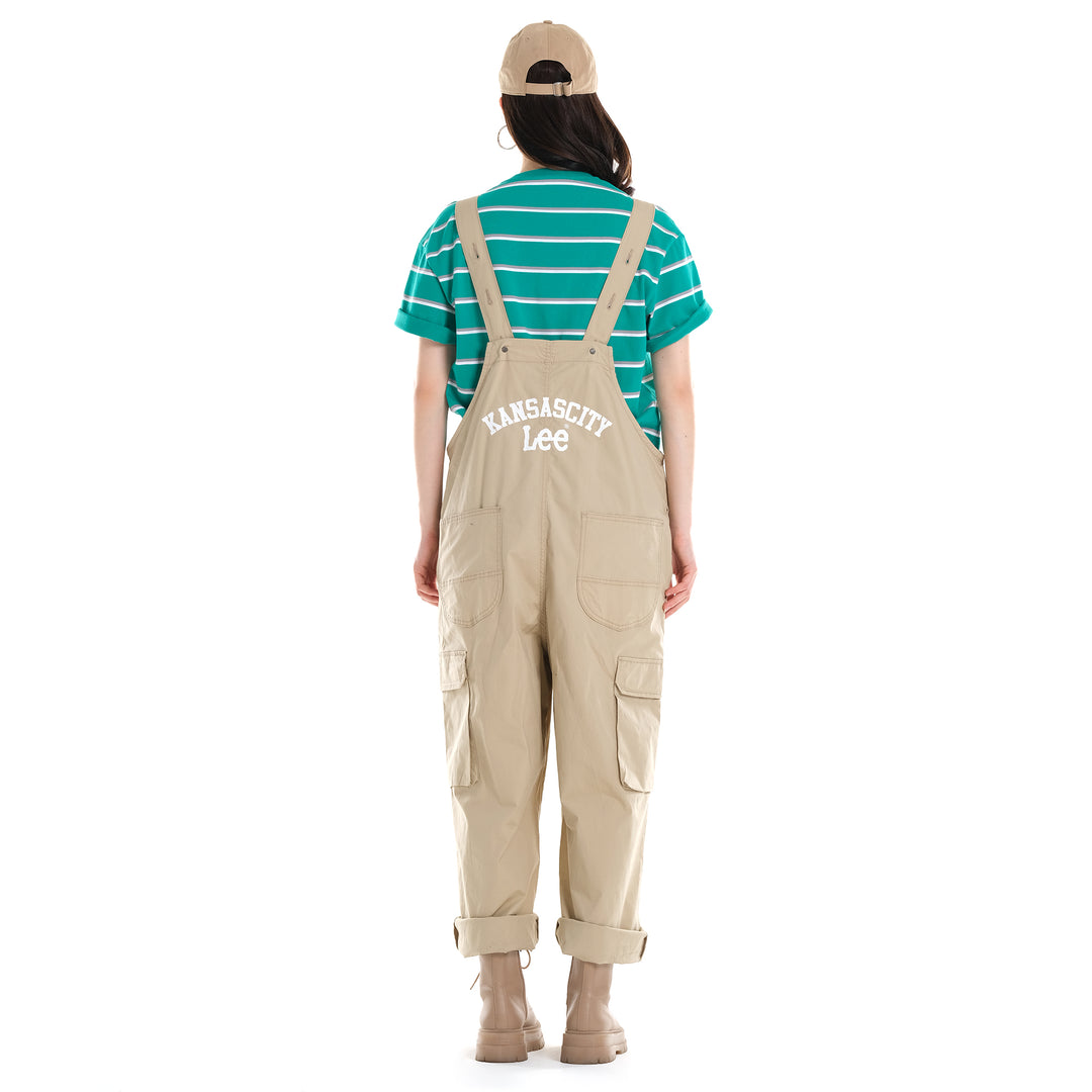 FITS 'EM ALL SEASONAL DUNGAREE IN LIGHT KHAKI (GENDERLESS)