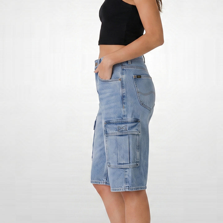 LEE LADIES CARGO DENIM JORTS