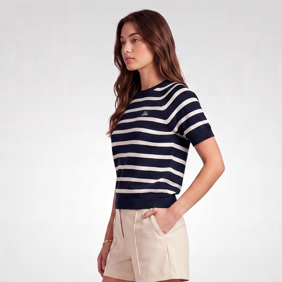 LEE LADIES LOOSE-FIT CROPPED ROUNDNECK TEE