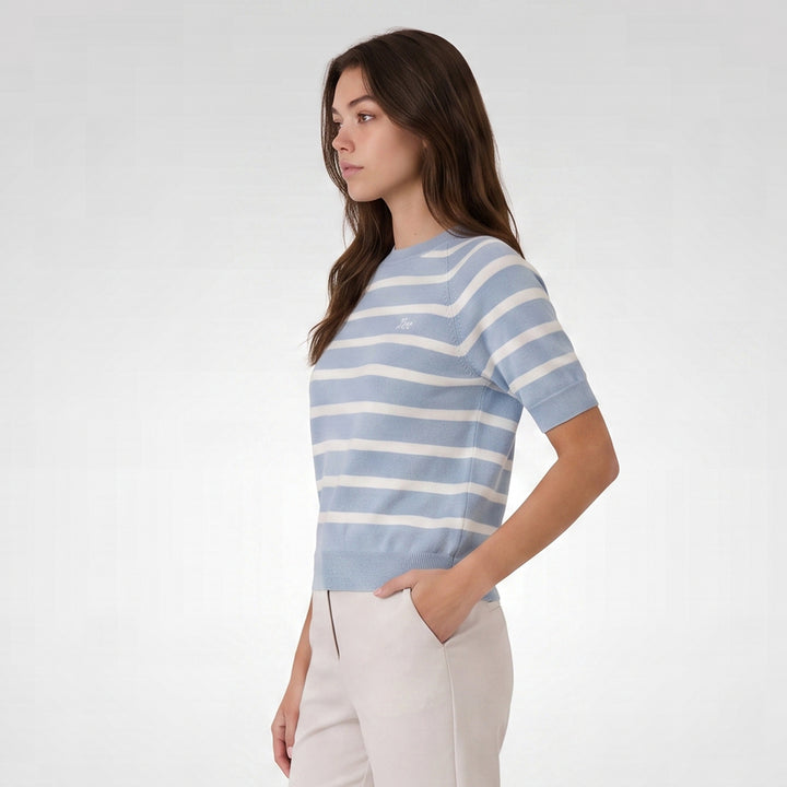 LEE LADIES LOOSE-FIT CROPPED ROUNDNECK TEE