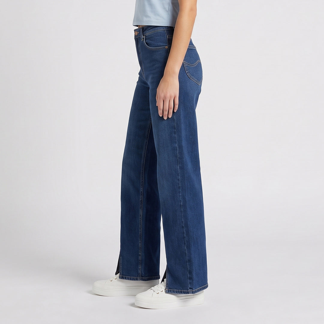 LEE LADIES A-LINE WIDE DENIM JEANS