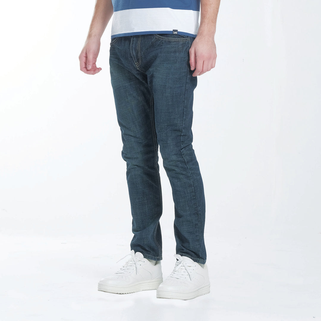 Lee Mens Denim Pants Ramone Fit–Slim Narrow in Vintage Worn
