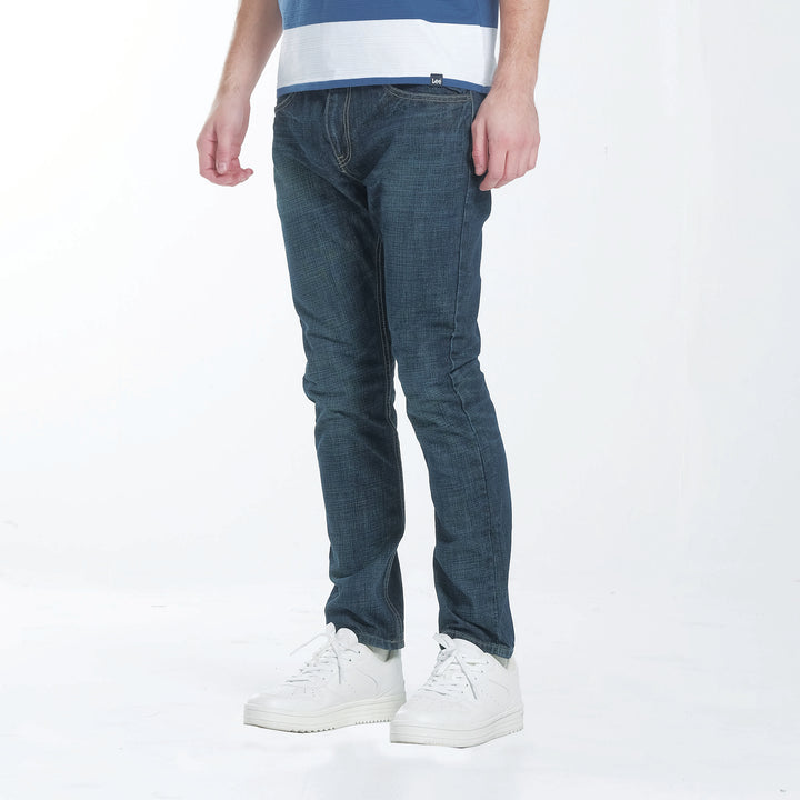 Lee Mens Denim Pants Ramone Fit–Slim Narrow in Vintage Worn
