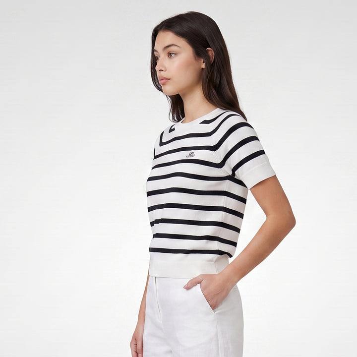 LEE LADIES LOOSE-FIT CROPPED ROUNDNECK TEE