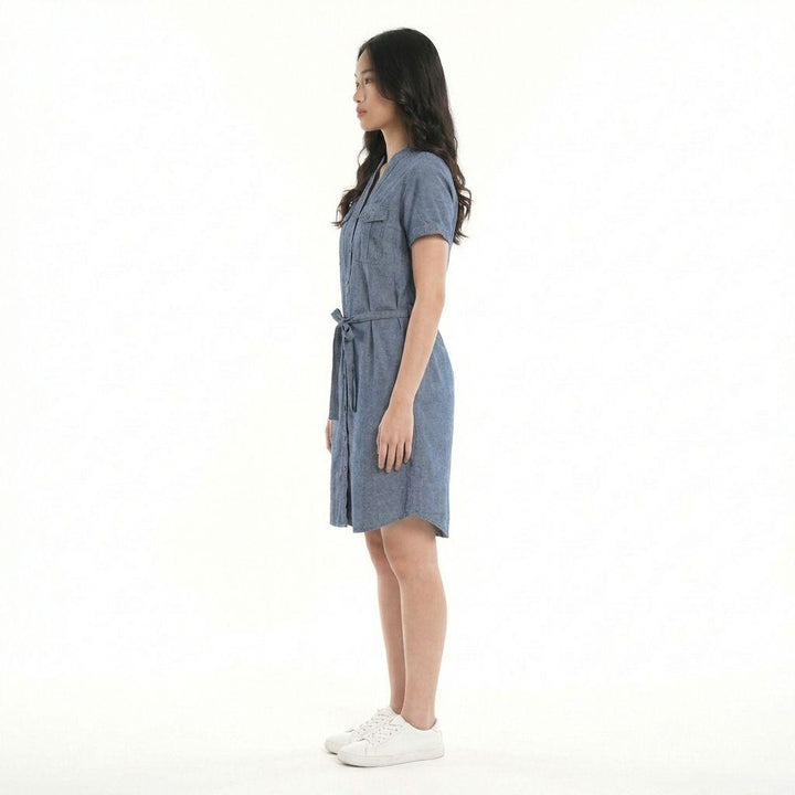 LEE LADIES CHAMBRAY BUTTON DOWN DRESS