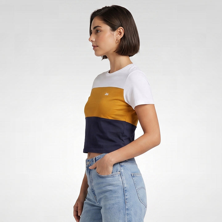 LEE LADIES ROUNDNECK CROPPED TEE