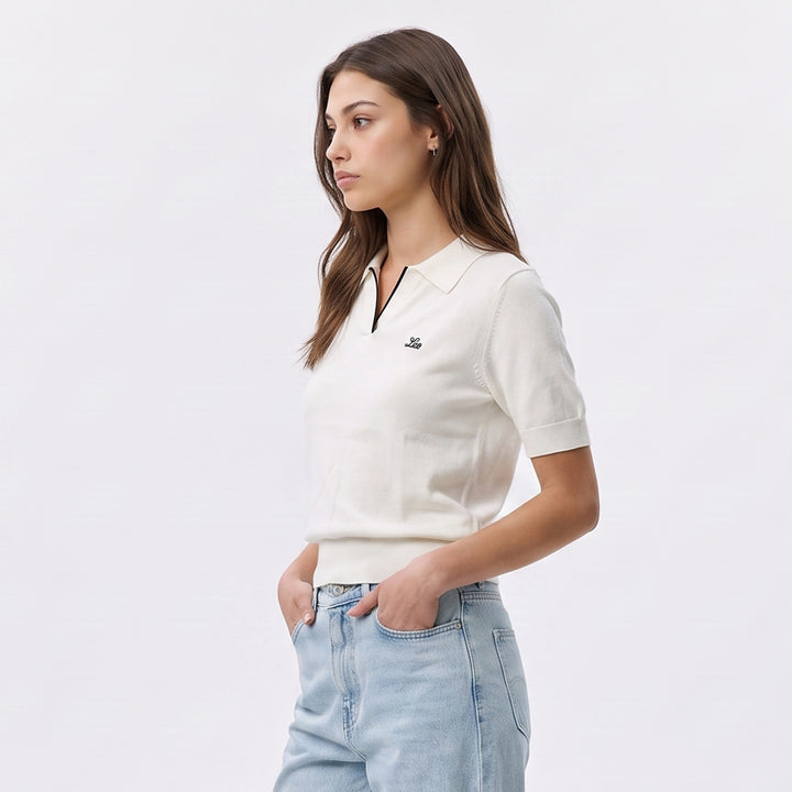 LEE LADIES' KNITTED LOOSE-FIT SPORTSHIRT