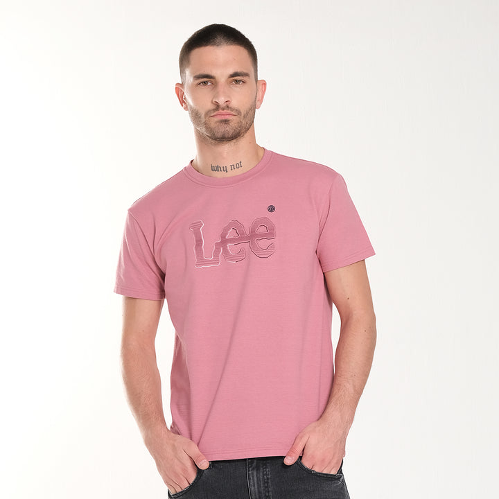 MENS ROUNDNECK EMBOSSED LOGO TEE