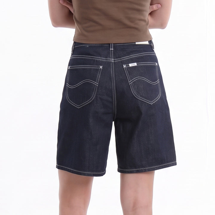 LEE LADIES DENIM JORTS IN RINSE WASH