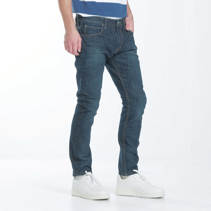 Lee Mens Denim Pants Ramone Fit–Slim Narrow in Vintage Worn