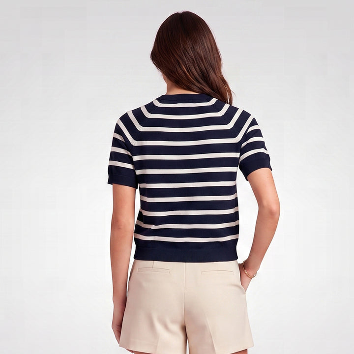 LEE LADIES LOOSE-FIT CROPPED ROUNDNECK TEE