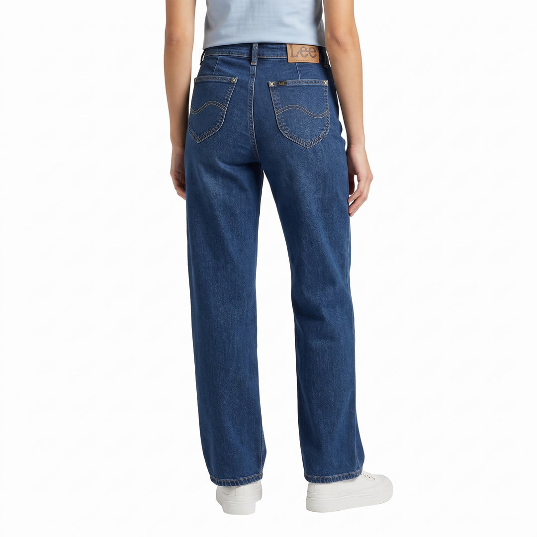 LEE LADIES A-LINE WIDE DENIM JEANS