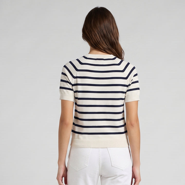 LEE LADIES LOOSE-FIT CROPPED ROUNDNECK TEE