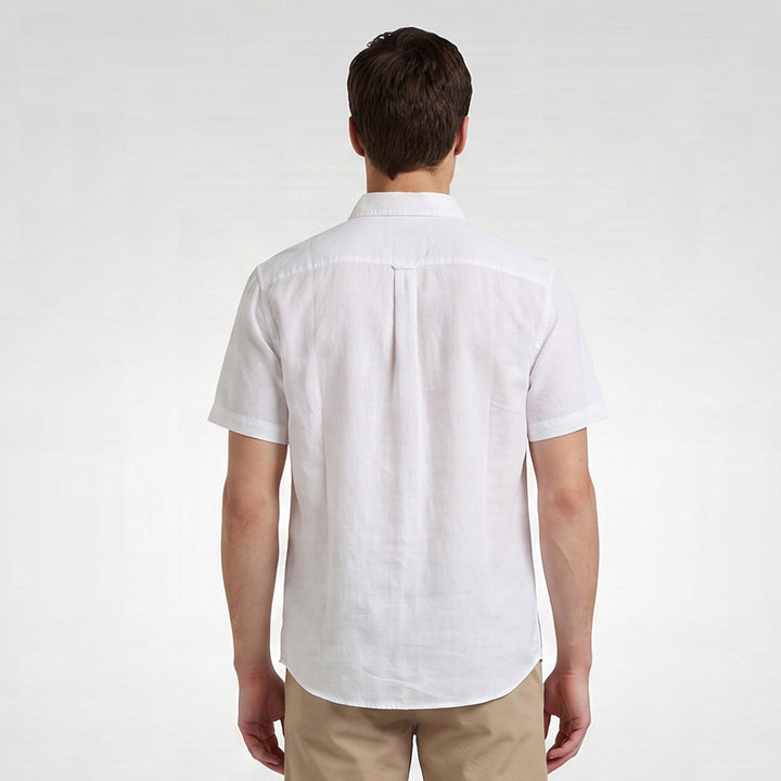 Lee Men's Button-Down Woven Polo with Functional Pocket
