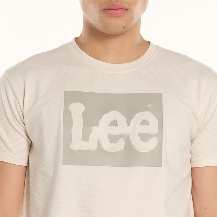 LEE MENS EMBOSSED BOX LOGO TEE