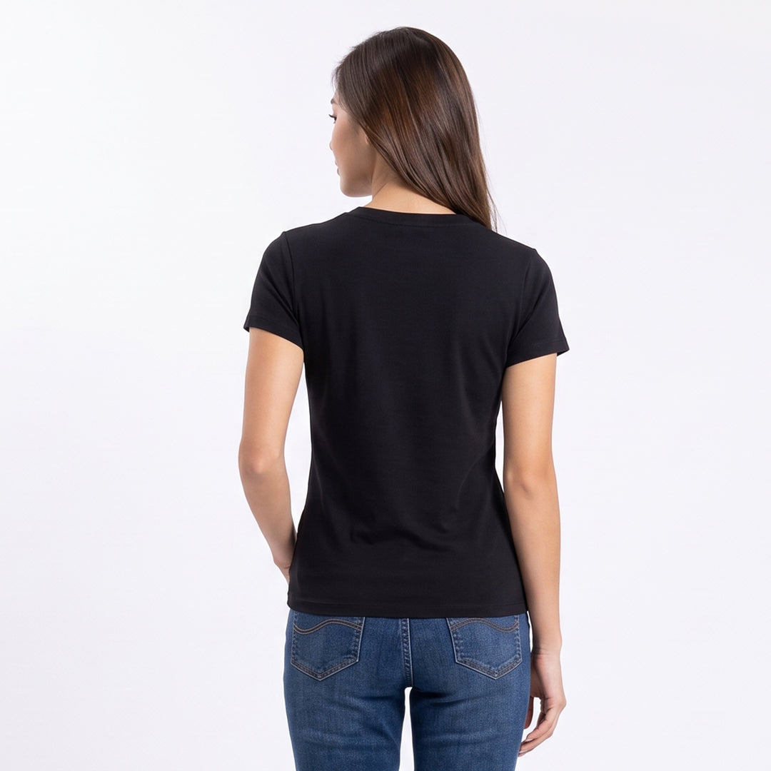 LEE LADIES V-NECK FITTED TEE