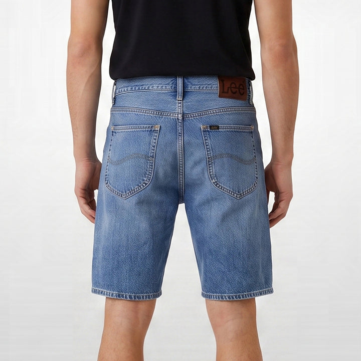 LEE MENS LIGHT WASH DENIM SHORTS