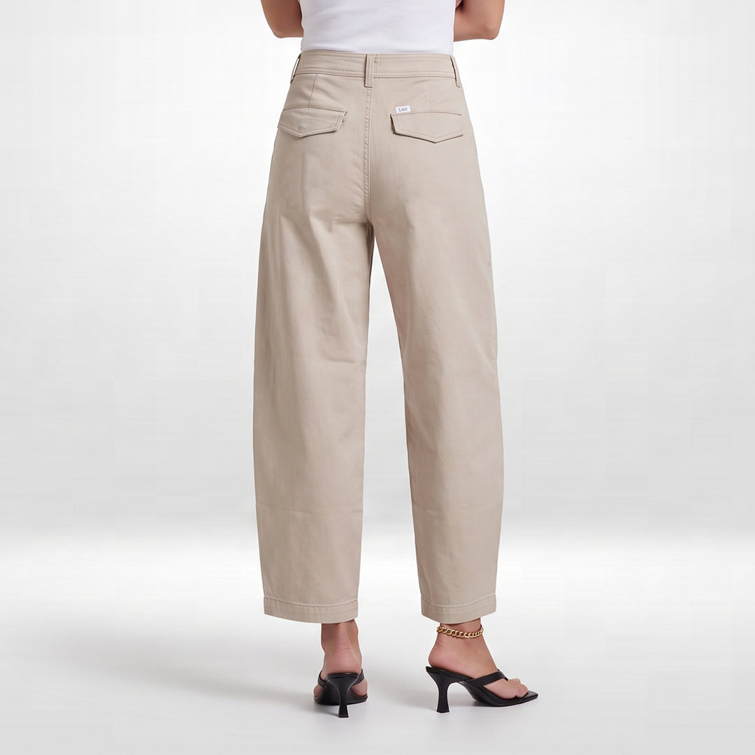 LEE LADIES BARREL FIT TROUSER PANTS