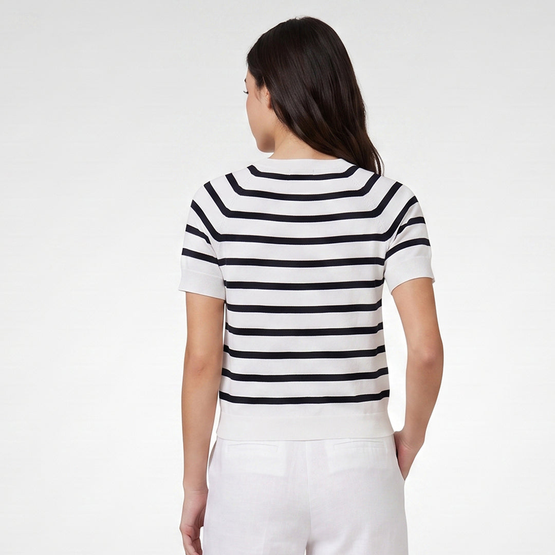 LEE LADIES LOOSE-FIT CROPPED ROUNDNECK TEE