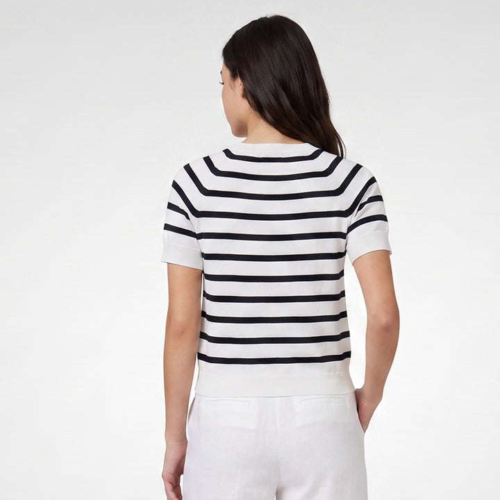 LEE LADIES LOOSE-FIT CROPPED ROUNDNECK TEE