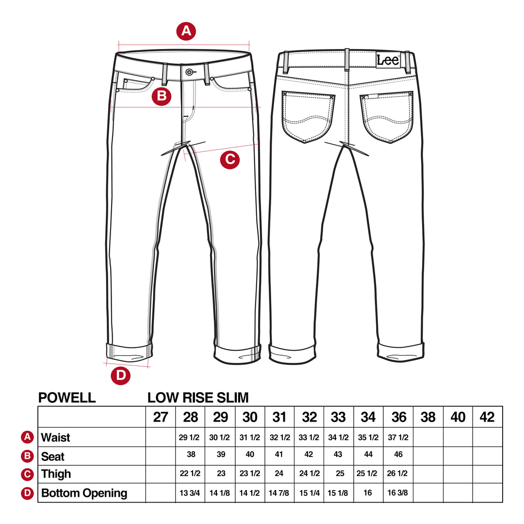 Men's Jeans Jean Waist Size Chart Women's Women's - Main Image