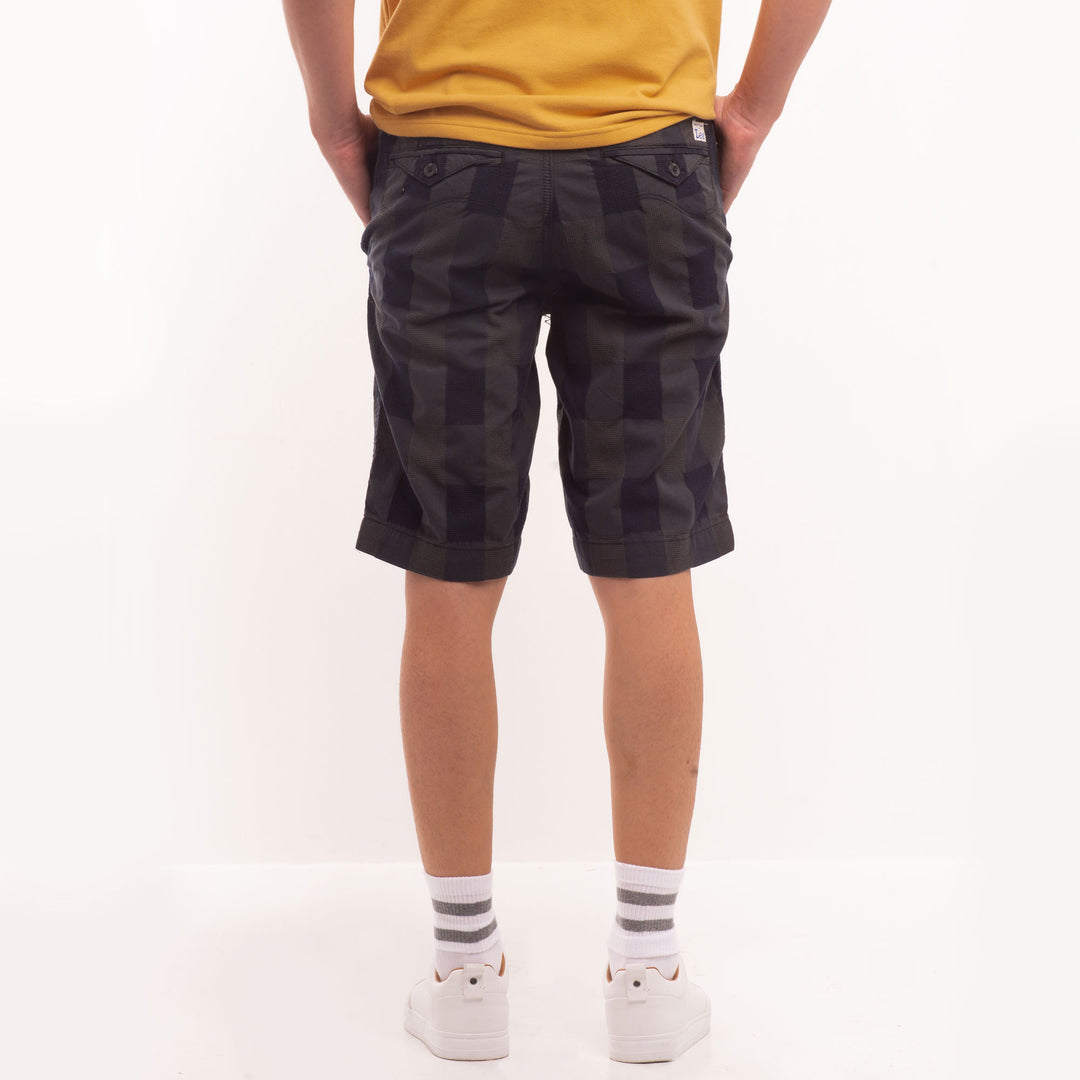 LEE MEN'S CHECKERED CHINO SHORTS