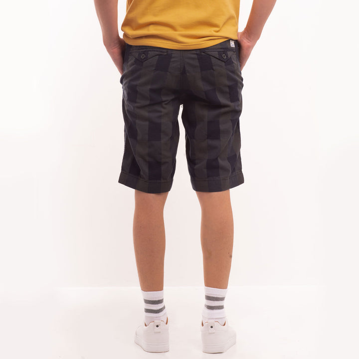 LEE MEN'S CHECKERED CHINO SHORTS