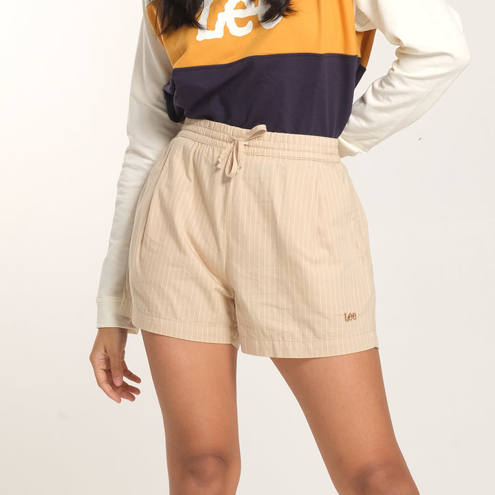 WOMENS EASY SHORTS IN STRIPED TWILL