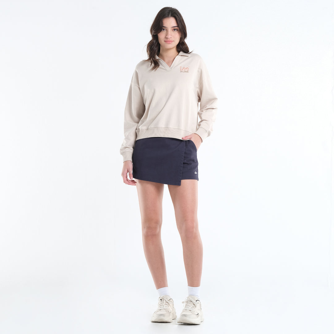 LEE WOMENS SINGLE BUTTON SKORT