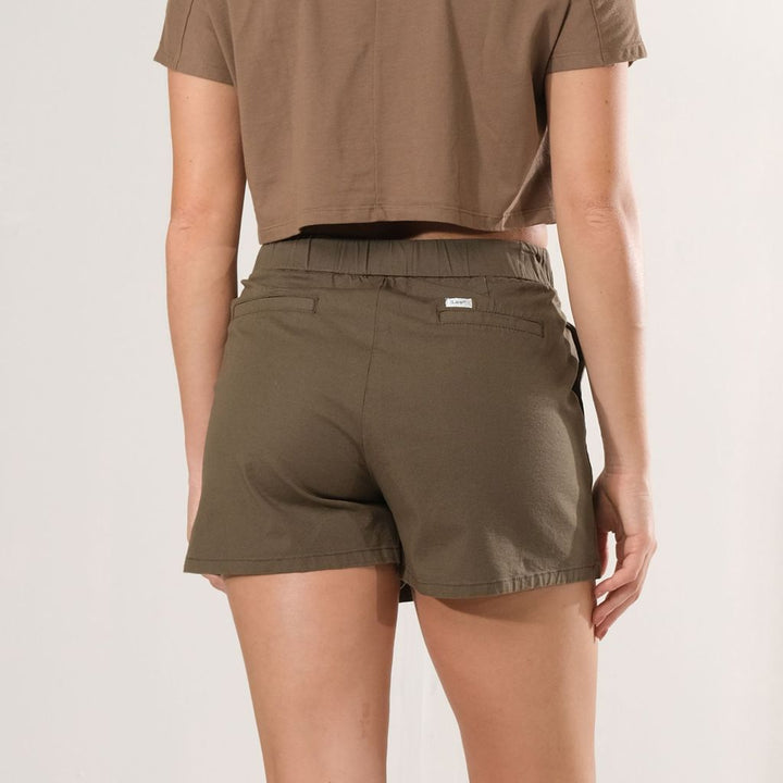 Lee Ladies Three Button Skort with Small Logo Script