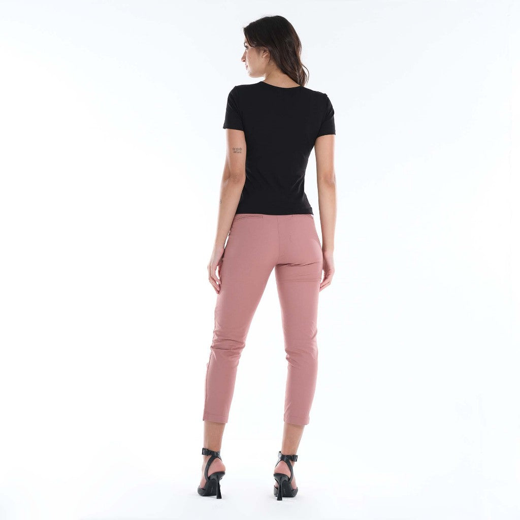 LEE LADIES 25" INSEAM TROUSERS WITH DECORATIVE BACK POCKET