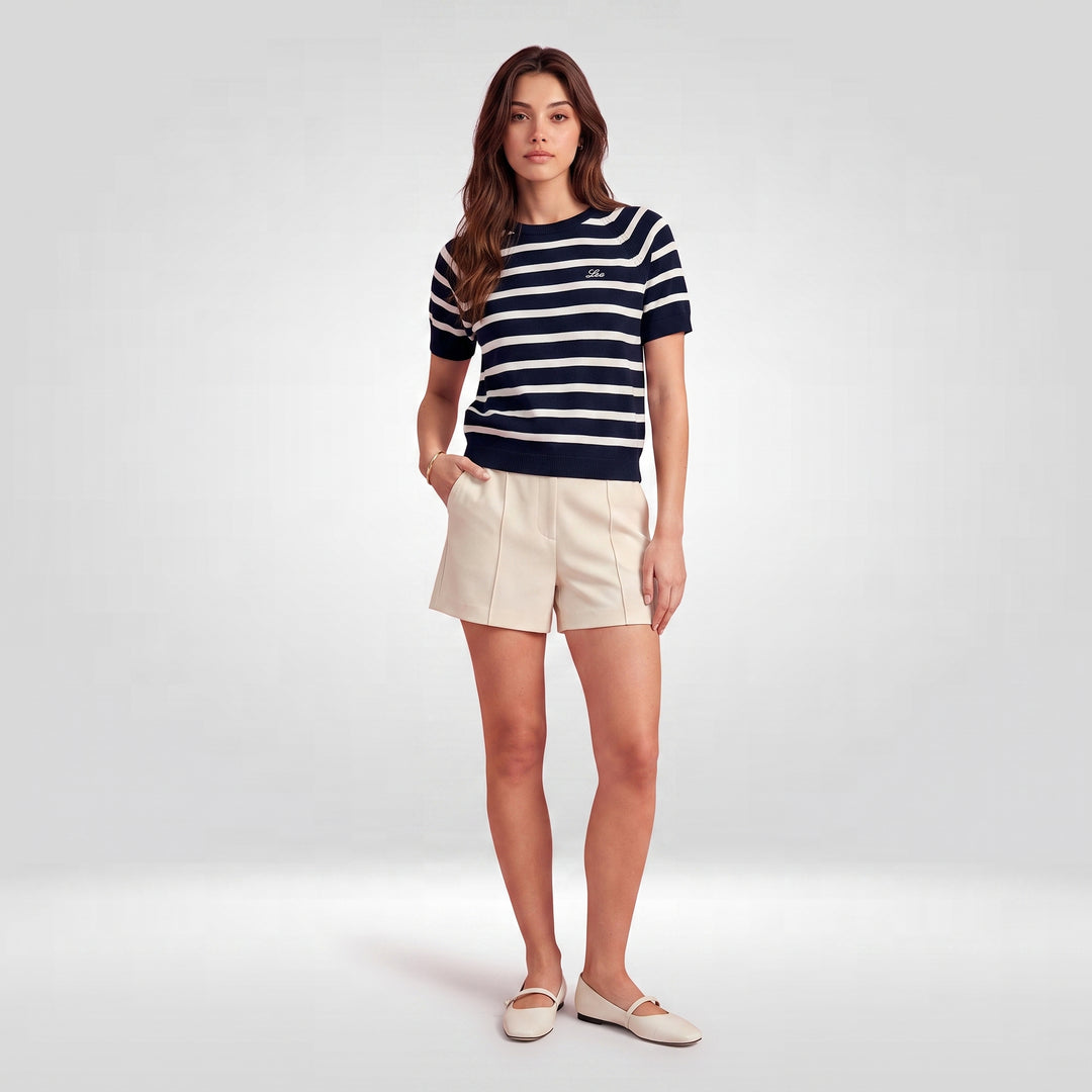 LEE LADIES LOOSE-FIT CROPPED ROUNDNECK TEE