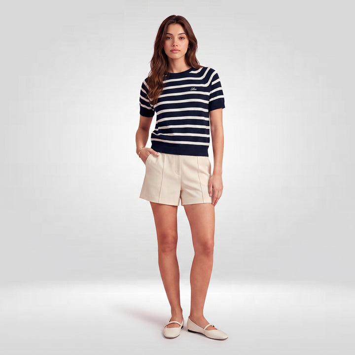 LEE LADIES LOOSE-FIT CROPPED ROUNDNECK TEE