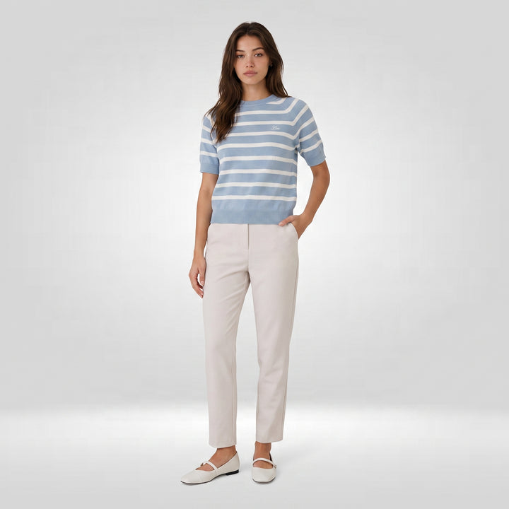 LEE LADIES LOOSE-FIT CROPPED ROUNDNECK TEE