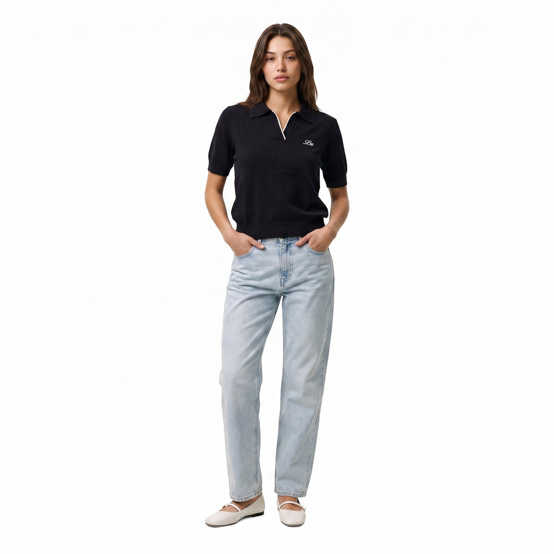 LEE LADIES' KNITTED LOOSE-FIT SPORTSHIRT